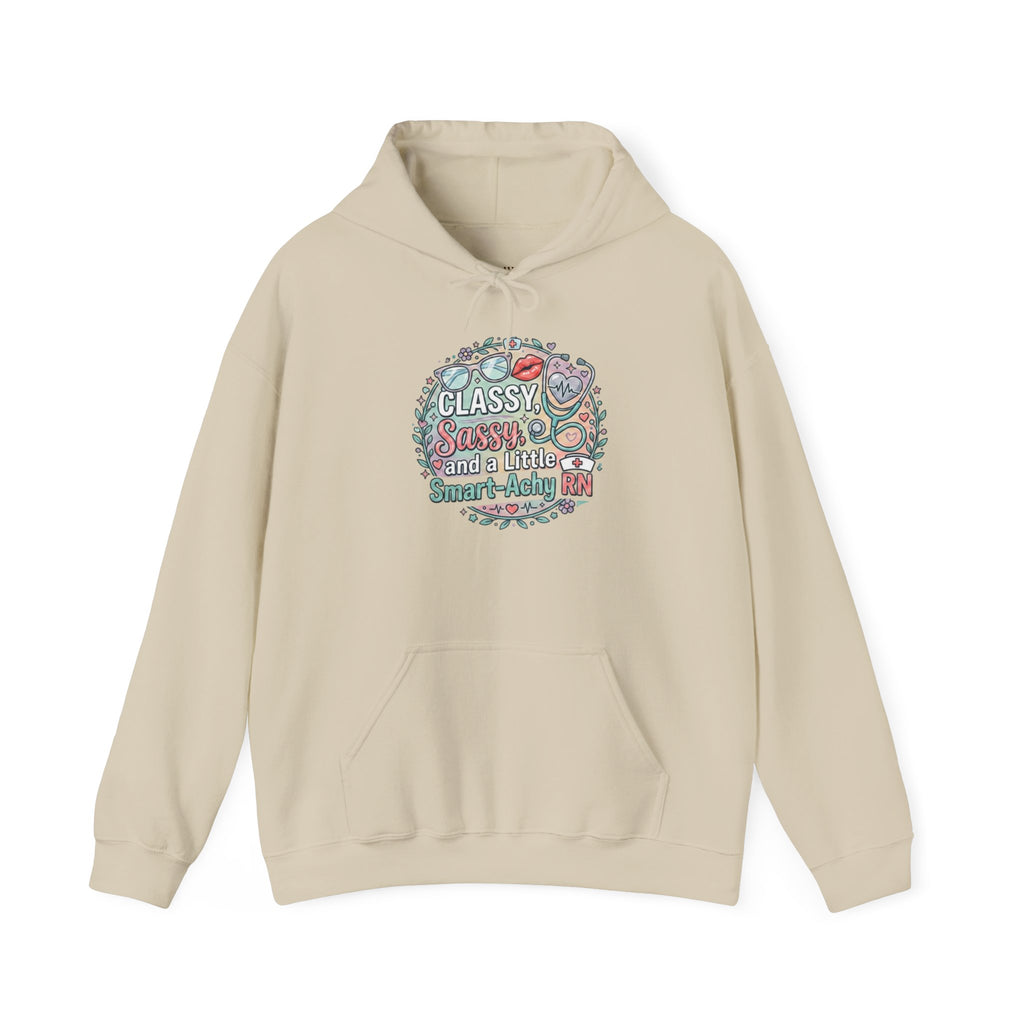 Hoodie — "Classy, Sassy and a Little Badass" Floral Graphic Hoodie
