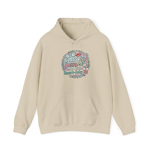Hoodie — "Classy, Sassy and a Little Badass" Floral Graphic Hoodie