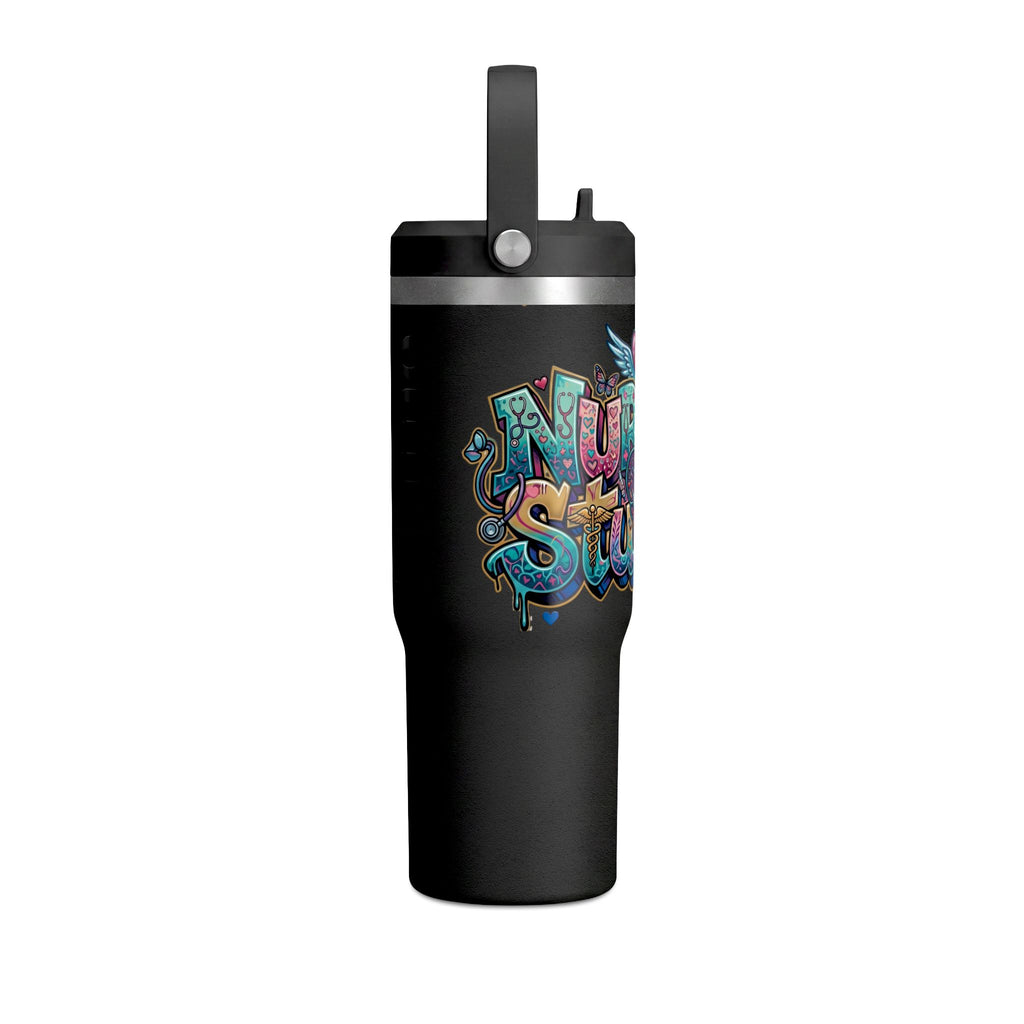 Nomad 32oz Tumbler — Colorful Graffiti "Nurse Strong" Insulated Travel Mug