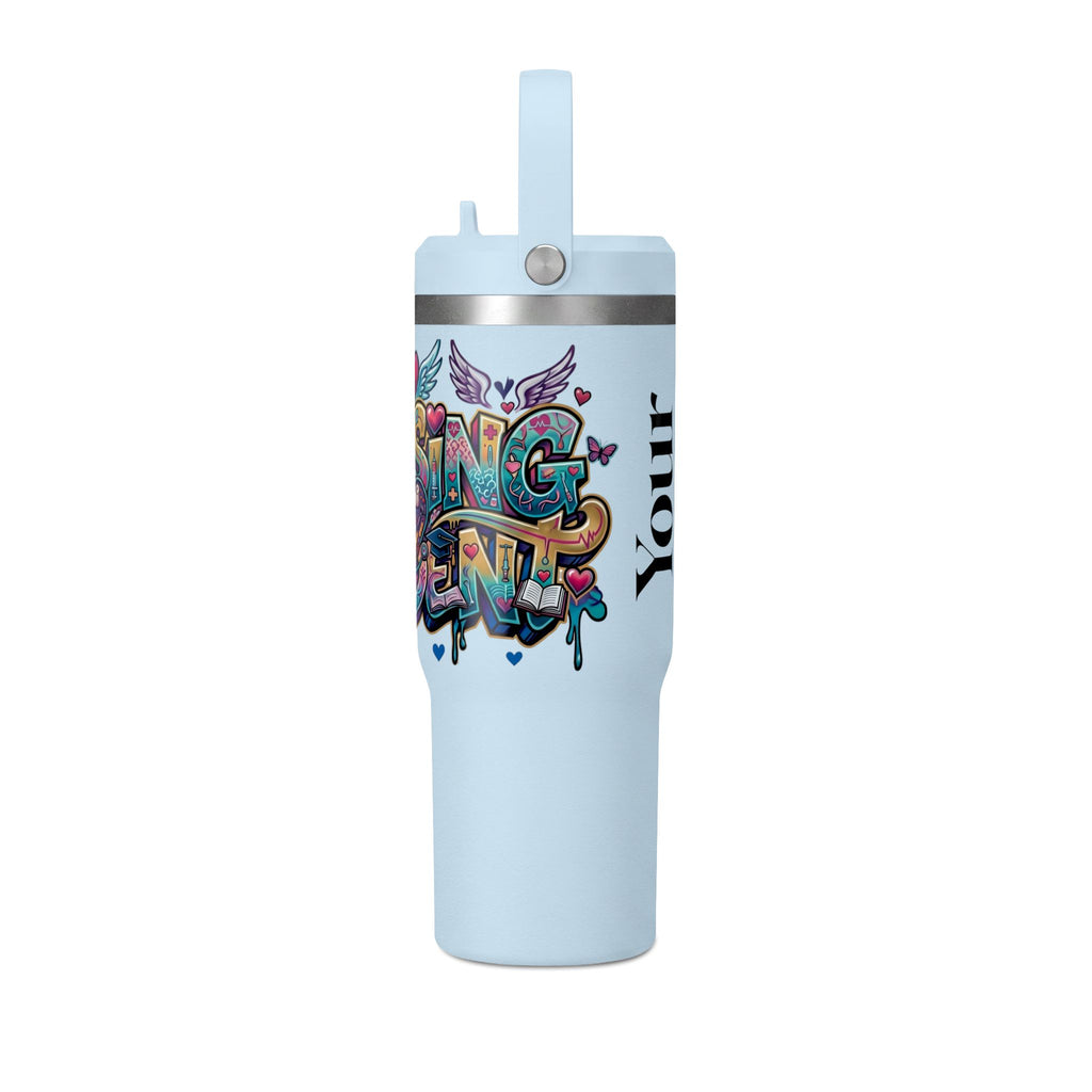 Nomad 32oz Tumbler — Colorful Graffiti "Nurse Strong" Insulated Travel Mug