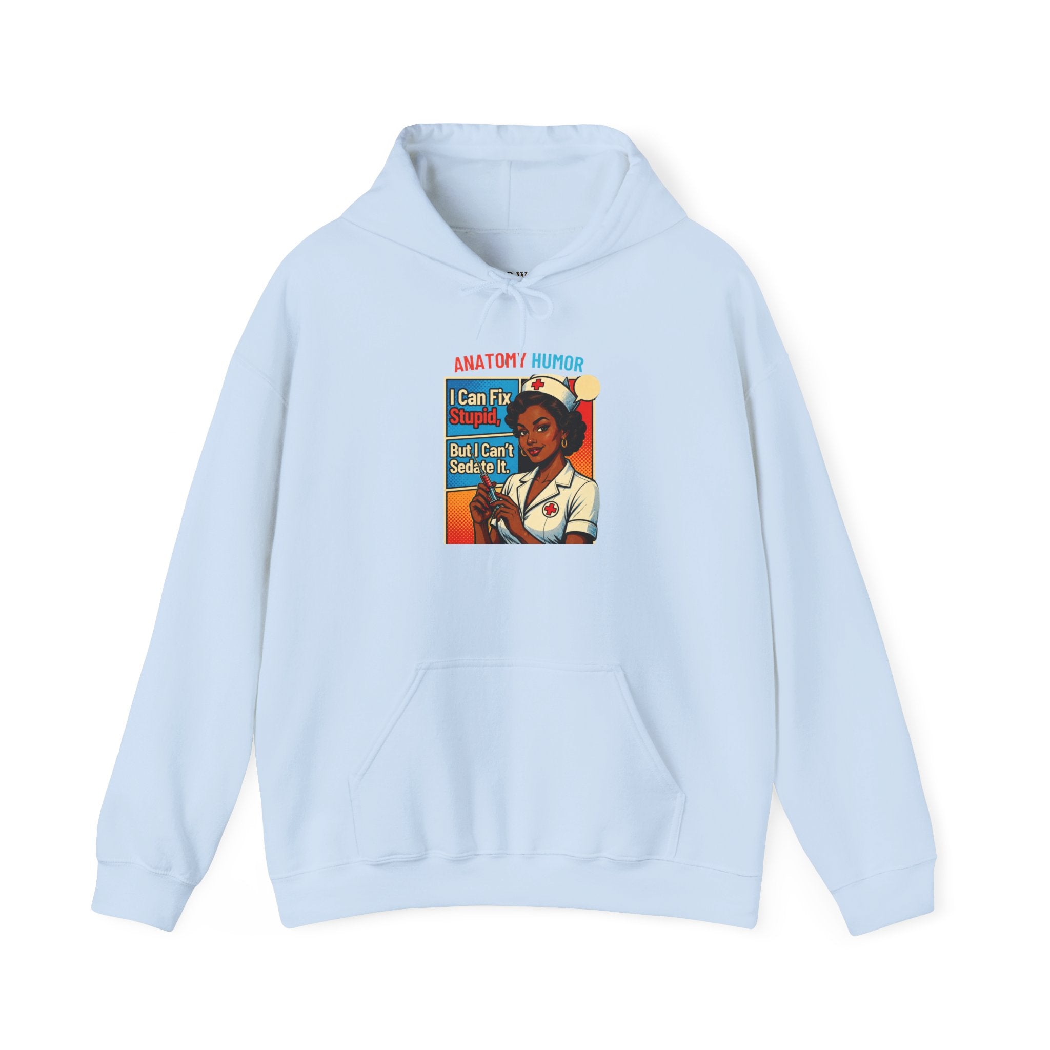 Nurse Humor Hoodie — "I Can Fix Crazy" Retro Medical Crewneck