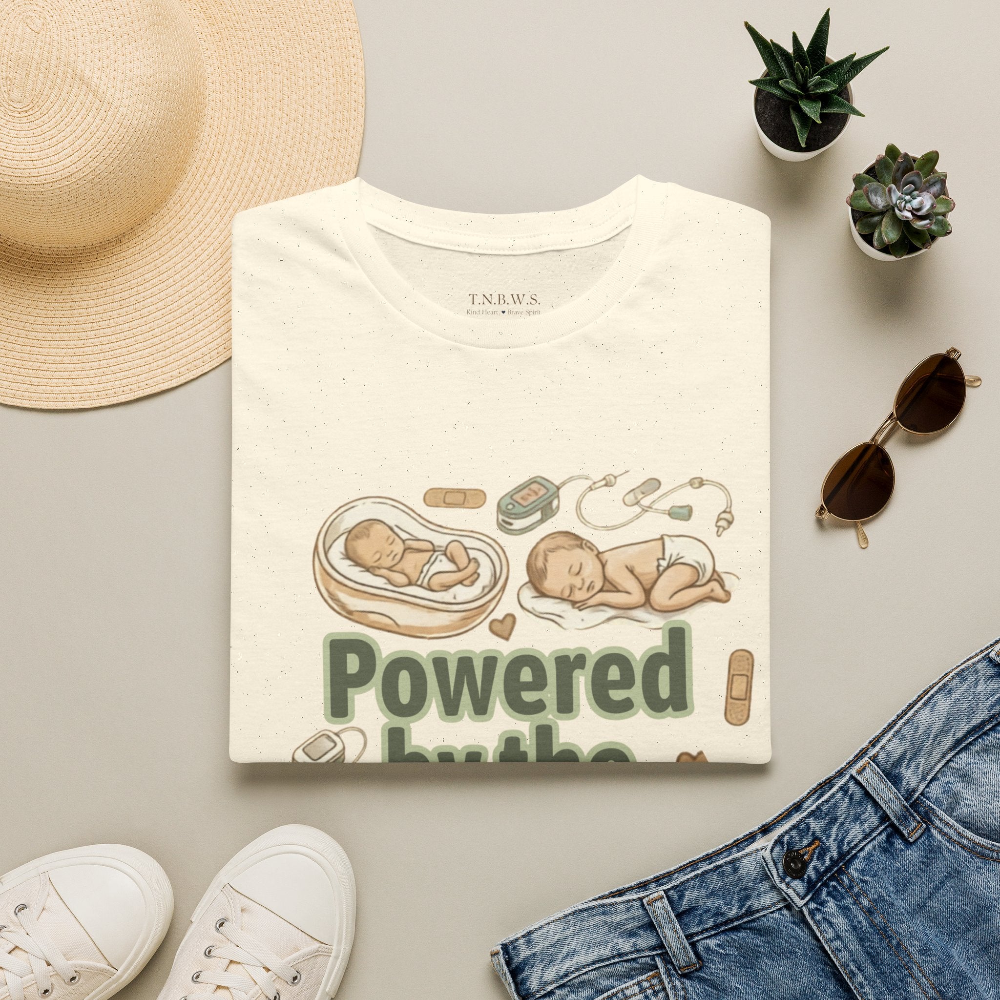 Powered by the NICU T-Shirt — Premmie & NICU Parent Support Tee