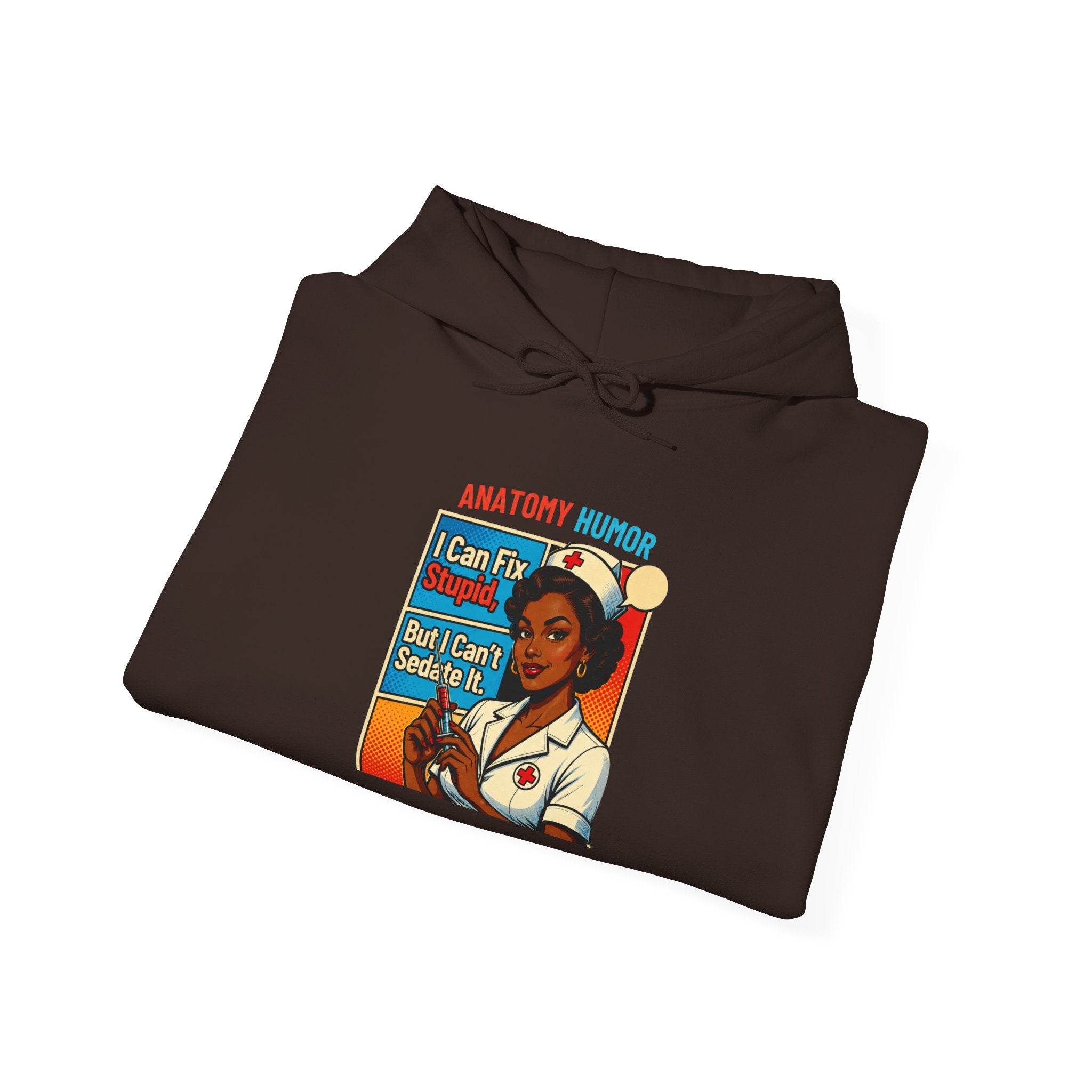 Nurse Humor Hoodie — "I Can Fix Crazy" Retro Medical Crewneck