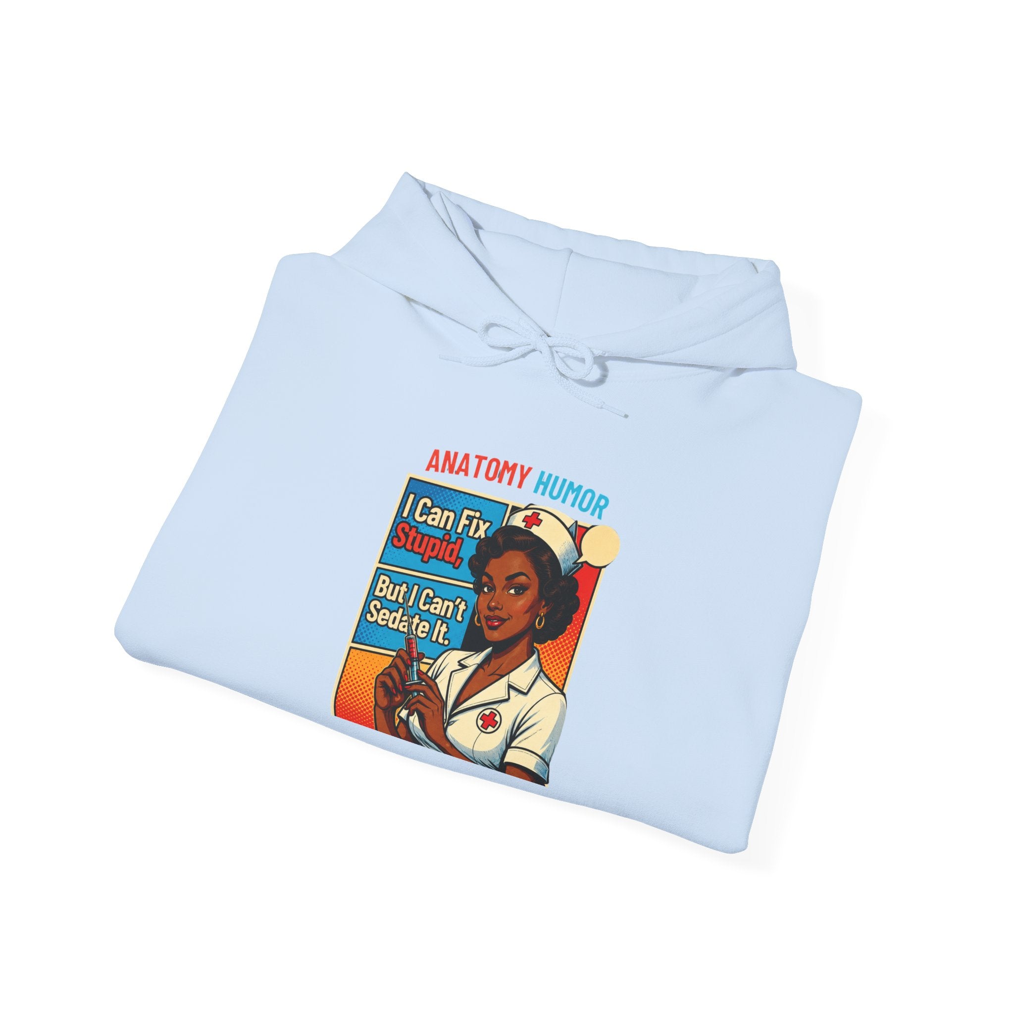 Nurse Humor Hoodie — "I Can Fix Crazy" Retro Medical Crewneck