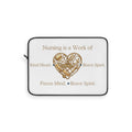 Nursing Is a Work Of Laptop Sleeve — Heart & Stethoscope Tribute for Nurses