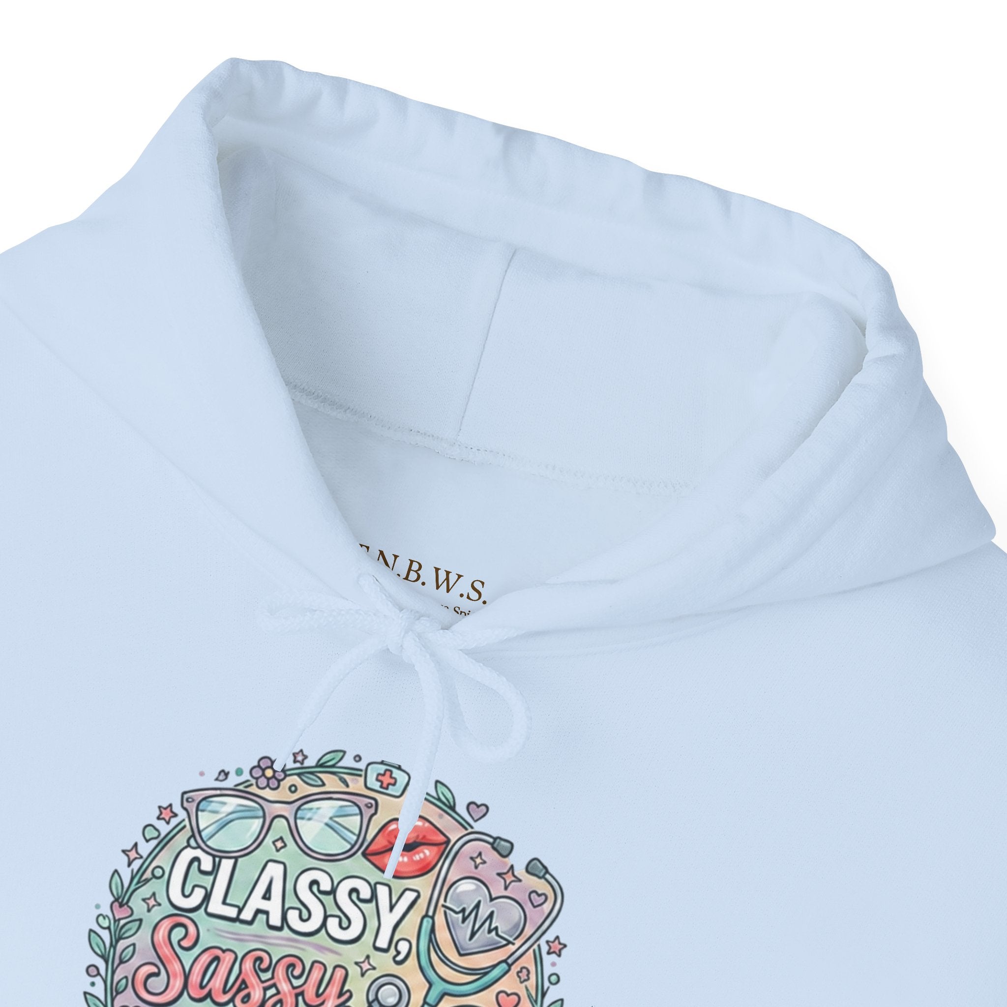 Hoodie — "Classy, Sassy and a Little Badass" Floral Graphic Hoodie