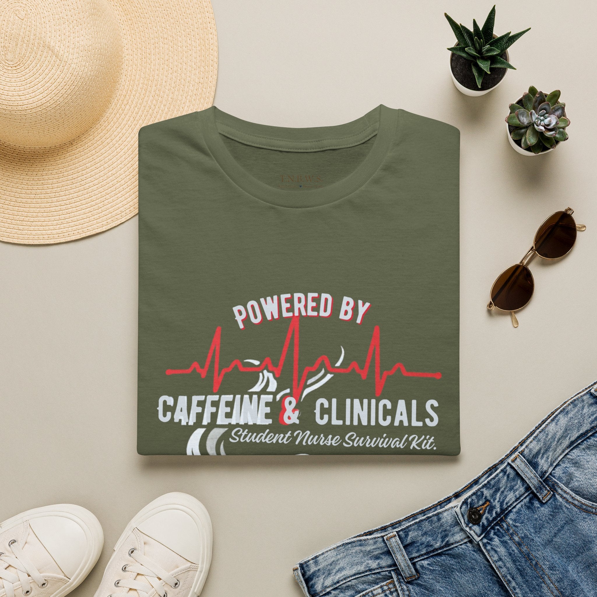 Powered by Clinicals n Caffeine Tee
