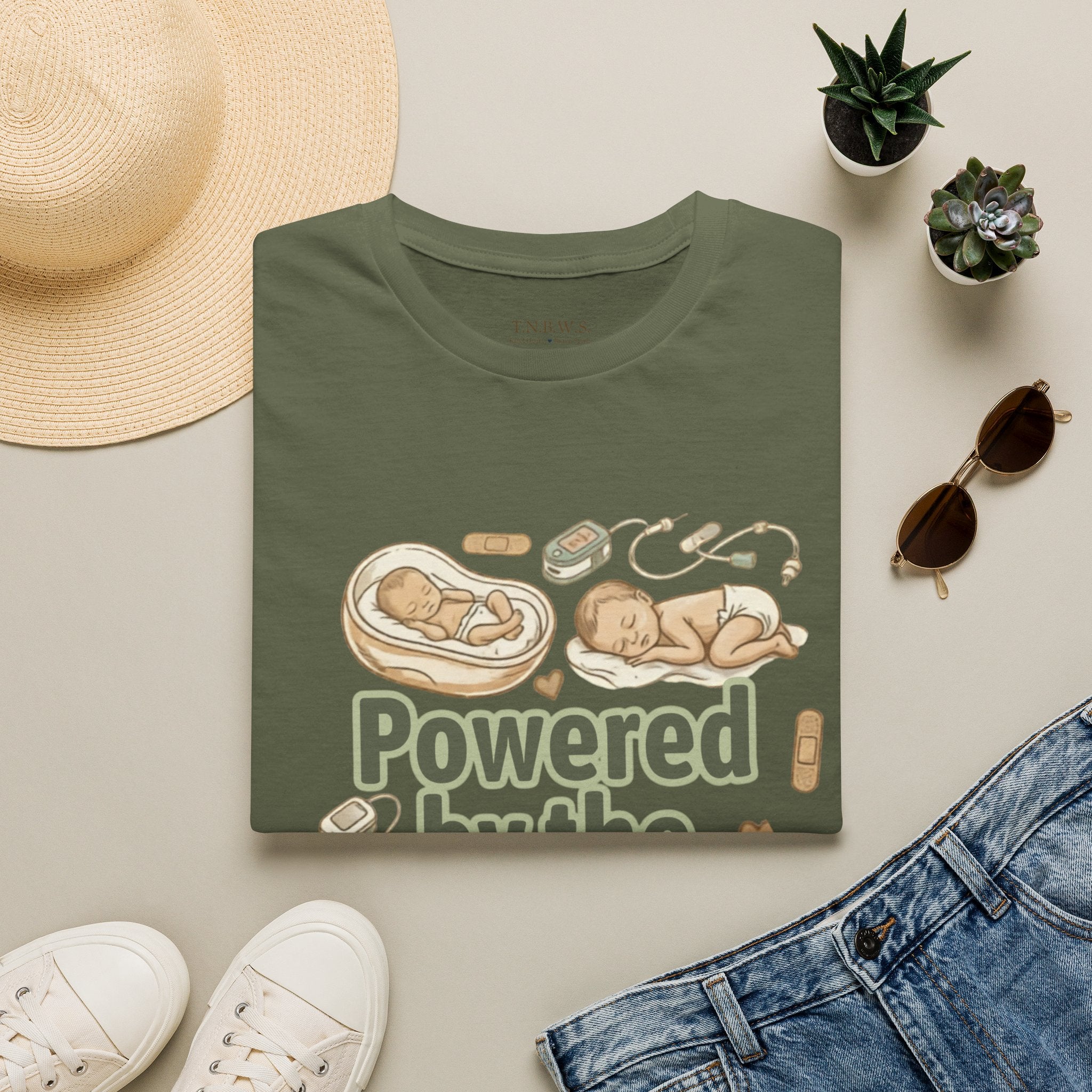 Powered by the NICU T-Shirt — Premmie & NICU Parent Support Tee