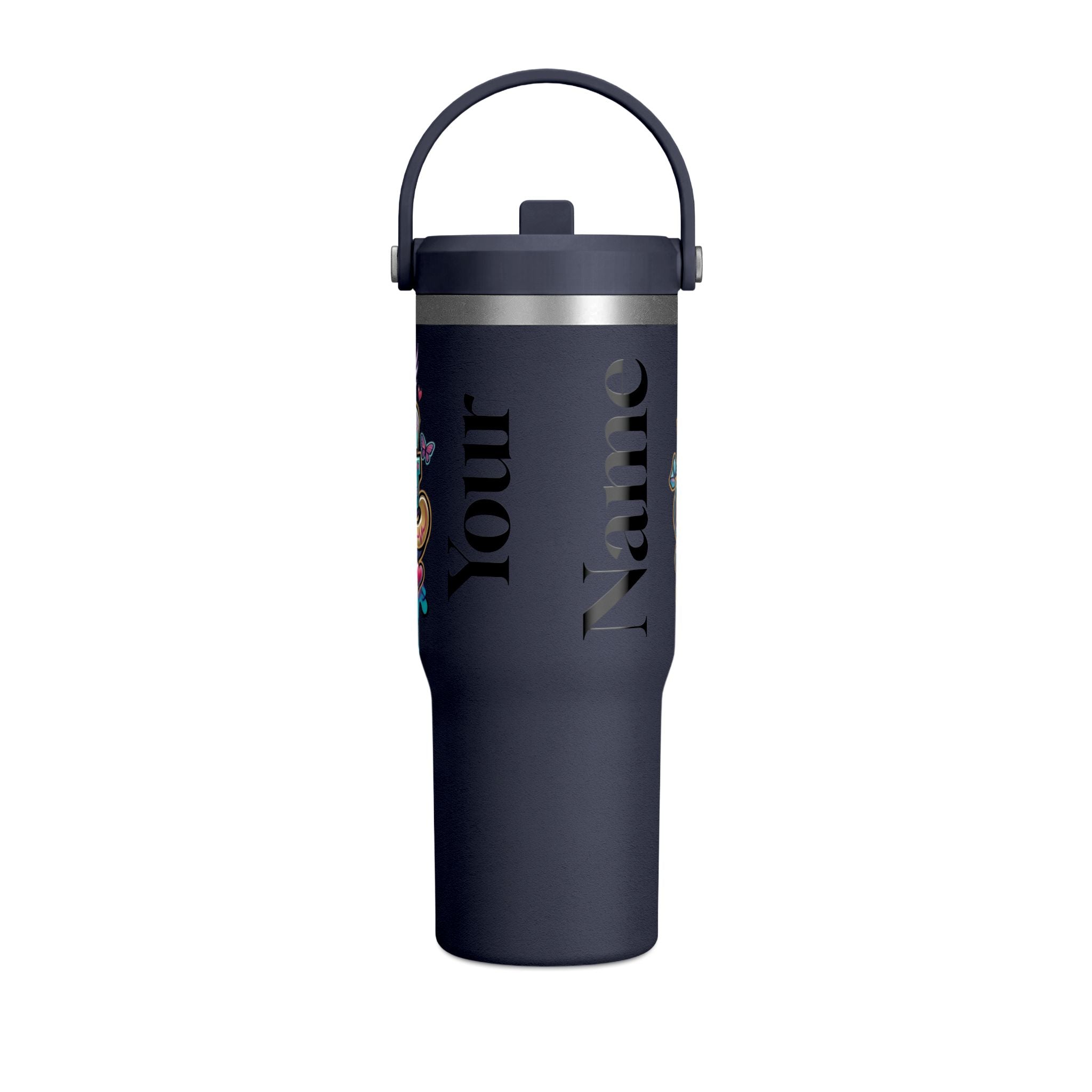 Nomad 32oz Tumbler — Colorful Graffiti "Nurse Strong" Insulated Travel Mug
