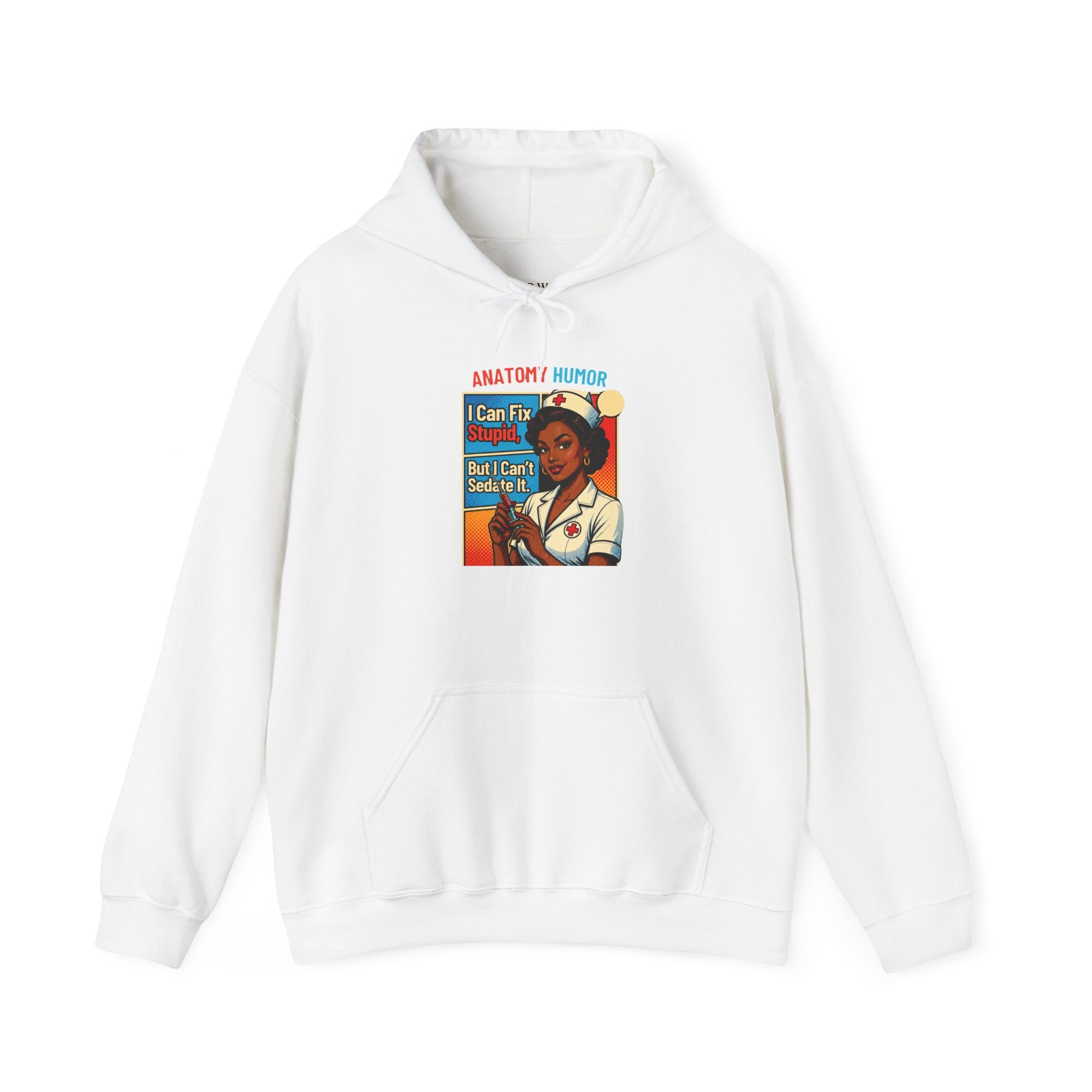 Nurse Humor Hoodie — "I Can Fix Crazy" Retro Medical Crewneck