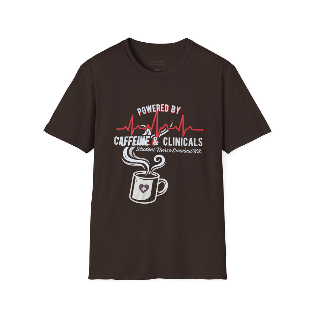 Powered by Clinicals n Caffeine Tee
