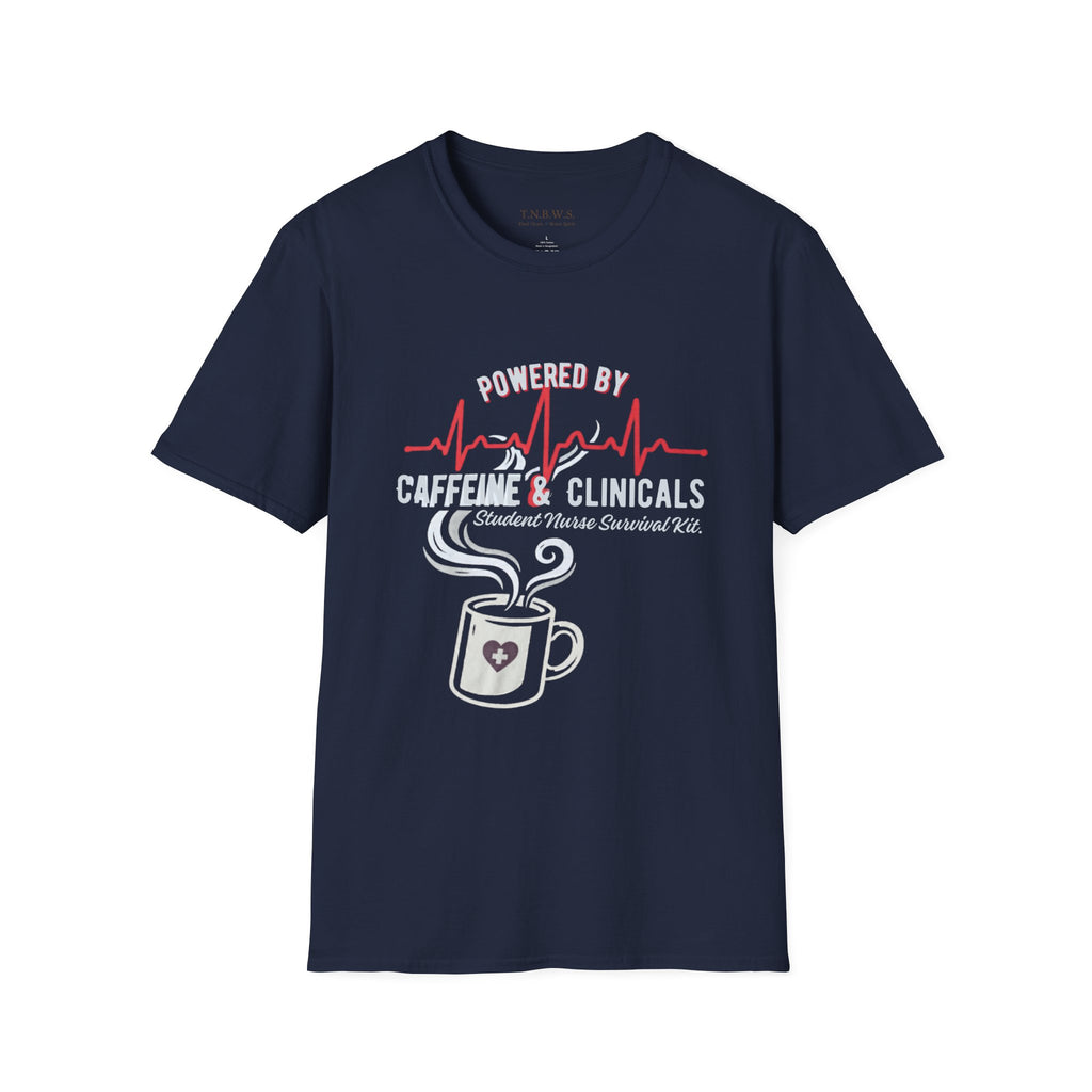 Powered by Clinicals n Caffeine Tee