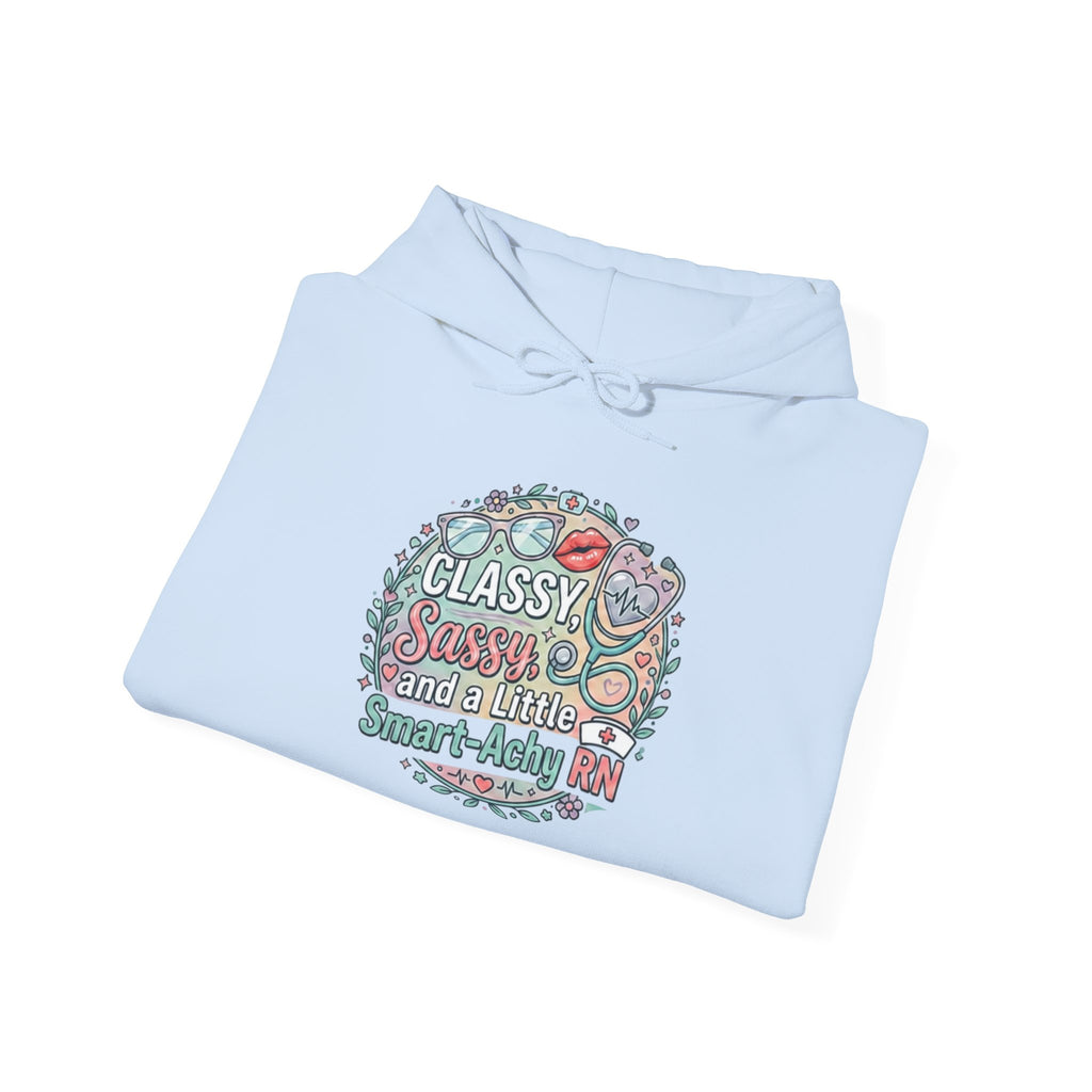 Hoodie — "Classy, Sassy and a Little Badass" Floral Graphic Hoodie