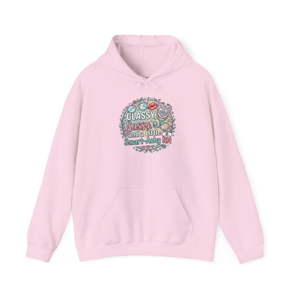 Hoodie — "Classy, Sassy and a Little Badass" Floral Graphic Hoodie