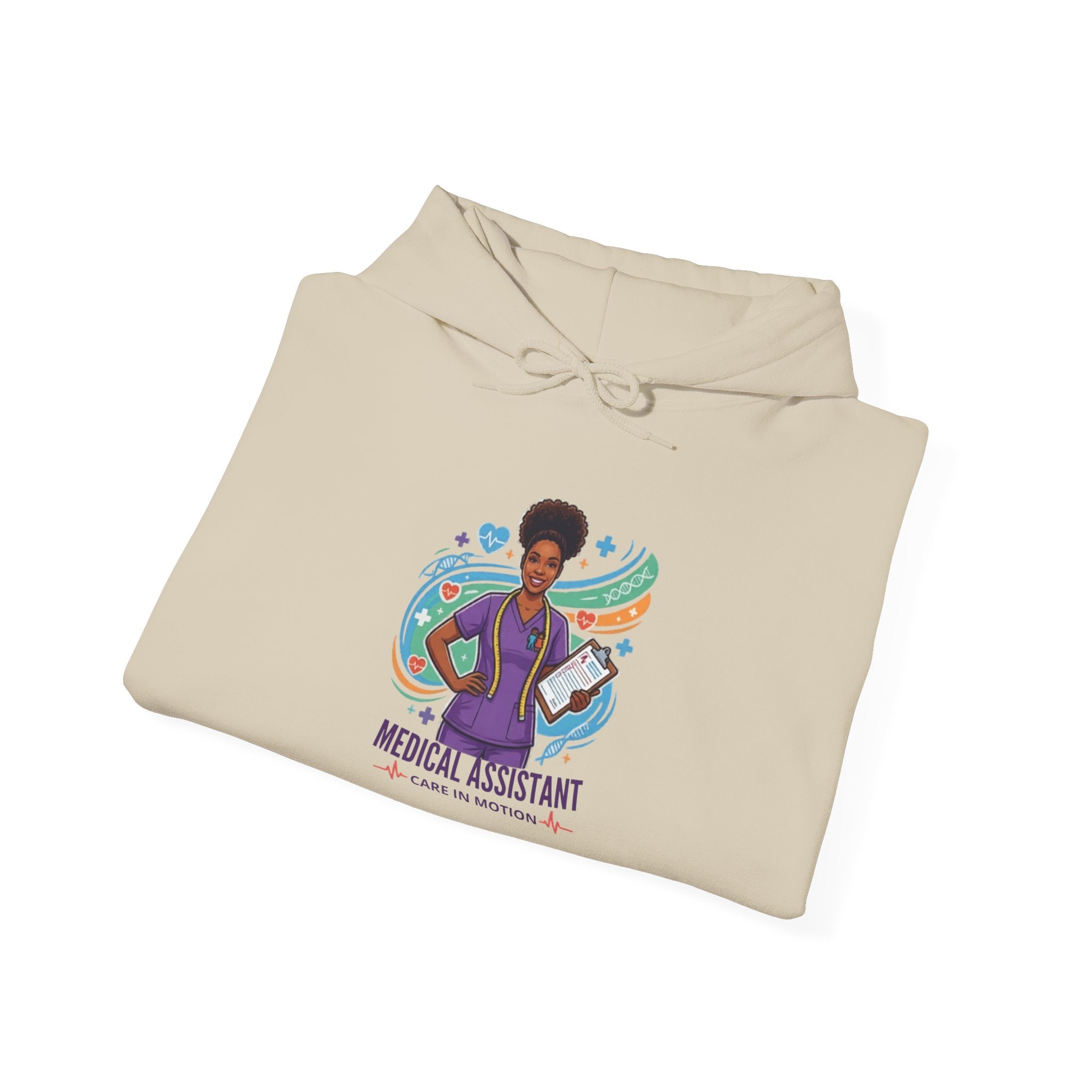 Medical Assistant Hoodie — Proud Healthcare Professional Graphic Sweatshirt
