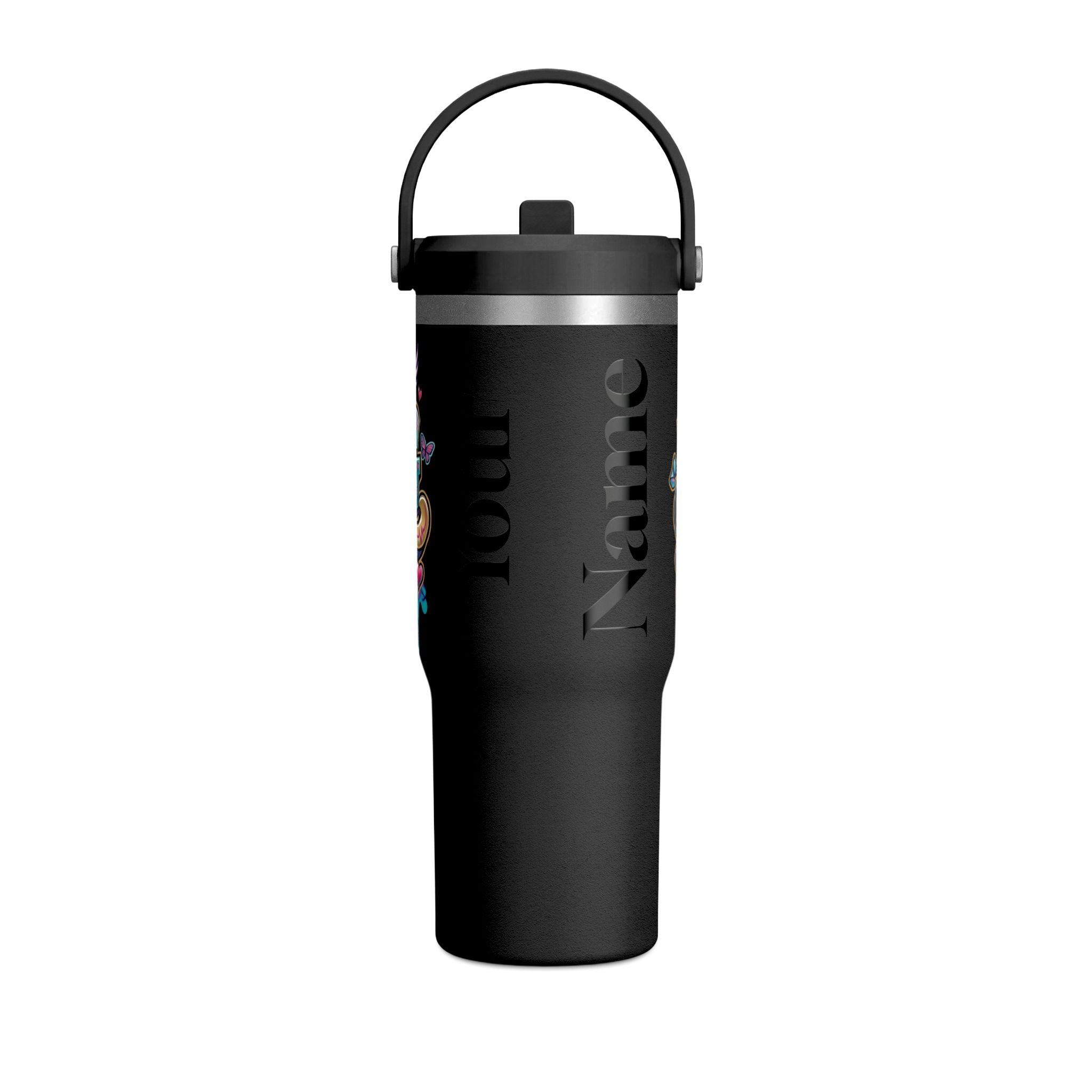 Nomad 32oz Tumbler — Colorful Graffiti "Nurse Strong" Insulated Travel Mug