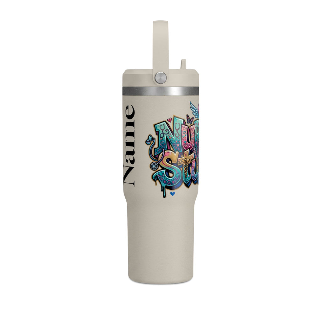 Nomad 32oz Tumbler — Colorful Graffiti "Nurse Strong" Insulated Travel Mug